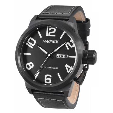 Imagem de Relógio Magnum Masculino Ref: Ma33399k Casual Black
