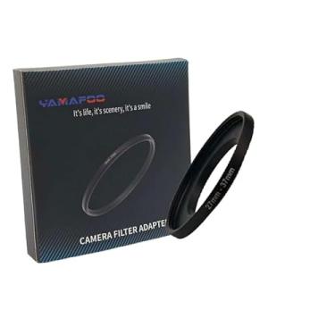 Imagem de Adaptador de anel de metal para cima/para baixo compatível com câmeras mirrorless DSLR Lens, conversor de rosca de filtro UV CPL ND, preto (27-37)