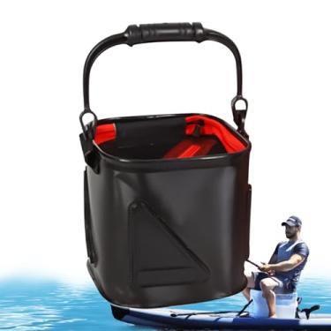 Imagem de Balde de Iscas | Organizador de Pesca Dobrável,Organização de Equipamento para Pesca de Lucio Truta Água Salgada Doce Lago Rio Praia
