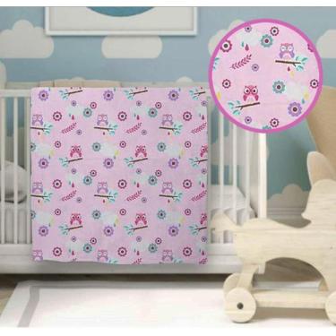 Imagem de Cobertor Infantil Bebê Prime Baby Flannel Hazime 90x110cm, Cartoon Ros