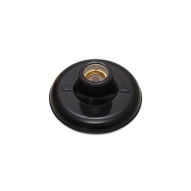 Imagem de Kit 15 Plafonier Plafon E27 Porcelana 100W Bivolt Preto - Blumenau Ilu