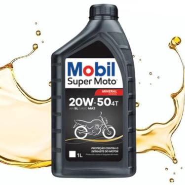 Imagem de Oleo Motor 20w50 Mobil 4 Tempos Mineral Lubrificante Para Motos