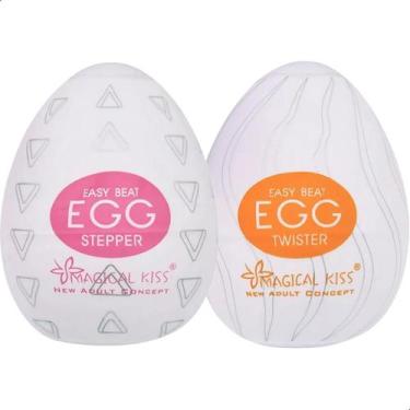 Imagem de Kit Sex Shop 2 Ovos Massageadores íntimos Masculinos Relaxantes Prazer