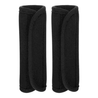 Imagem de simhoa 2 peças de almofadas para barra de flexão, mangas de neoprene para alça de bagagem, capas para malas para equipamentos de ginástica e academia, Preto