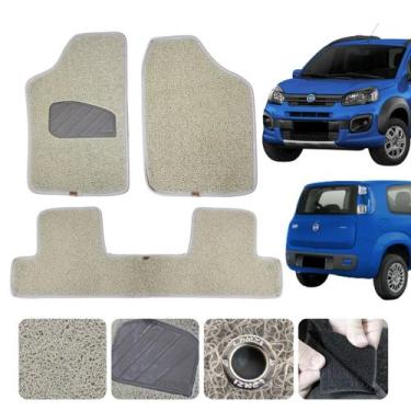 Imagem de Tapete Automotivo Para Fiat Uno 2012 a 2021 Capacho Vinil Mille Vivace