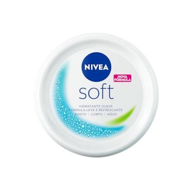 Imagem de NIVEA Creme Hidratante Soft 48g, Hidratação Suave 48h, Fórmula Leve e Refrescante, Rápi...