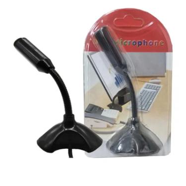 Imagem de Microfone De Mesa - Conector Usb - Tripé Ajustável - Preto - M-306