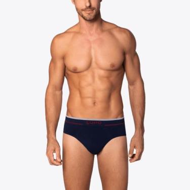 Imagem de Cueca Lupo Slip Fio Texturizado Sem Costura 00624-003, Azul marinho, M