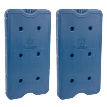 Imagem de Kit 2 Gelo Placa Gel Artificial Reutilizável Rígido 750ml - Gelotech