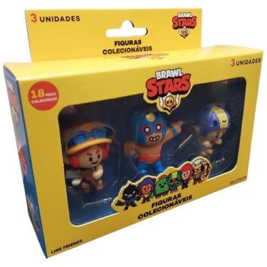 Imagem de Bonecos Brawl Stars Pack 3 Personagens Jessie El Primo Bea Multikids