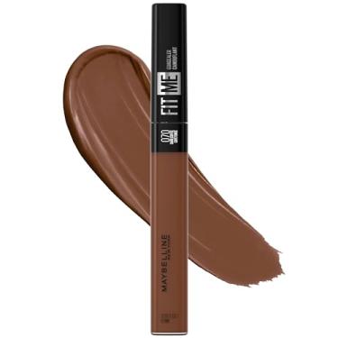 Imagem de Maybelline Corretivo líquido Fit Me, cobertura natural, leve, oculta, cobre sem óleo, café escuro (a embalagem pode variar)