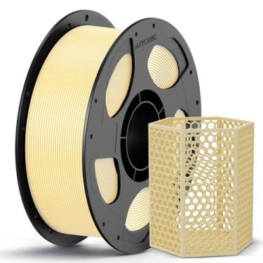 Imagem de ANYCUBIC Filamento PETG 1,75 mm, filamento de impressora 3D, precisão dimensional +/- 0,02 mm, dureza excepcional, impressão com a maioria das impressoras 3D FDM, carretel reutilizável de 1 kg, creme