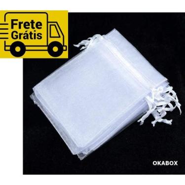 Imagem de Saquinhos De Organza Branco TAM 20X30 lembrancinha-casamento-batizado-