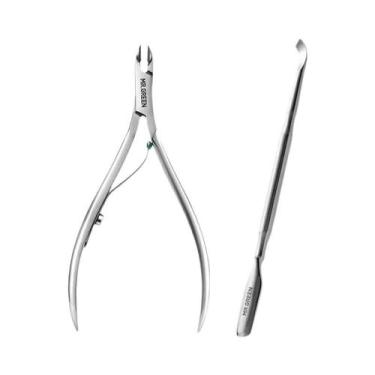 Imagem de Tesoura De Manicure Para Cutículas Em Aço Inoxidável, Removedor De Pel