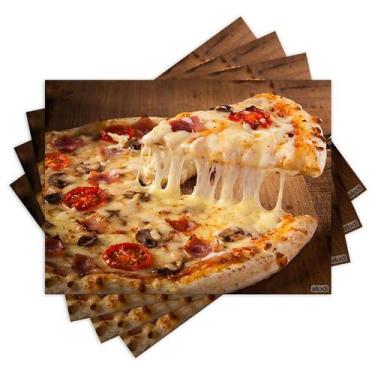 Imagem de Jogo Americano com 4 peças - Pizza - 1235Jo - Allodi