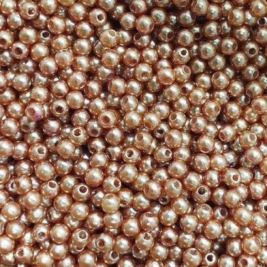 Imagem de PÉROLA DE ABS LISA Nº 04 20G PEROLA 4MM - IMPORTAÇÃO, Cobre claro