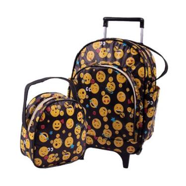 Imagem de Mochila De Rodinhas Infantil Bichinho com Lancheira Escolar Tam. G - L