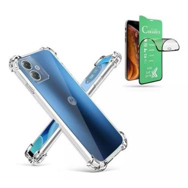 Imagem de Capa Capinha Case Anti Impacto + Película Para Moto G14 - Capinhas par
