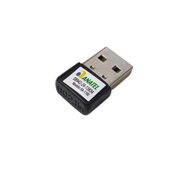 Imagem de Mini Adaptador WiFi USB Nano 150Mbps 2.4GHz Wireless para Notebook e P