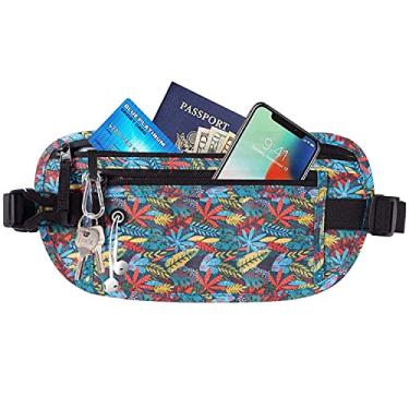 Imagem de Goothdurs Cinto para dinheiro para viagens – Pochete fina para passaporte com bloqueio RFID oculto para mulheres e homens