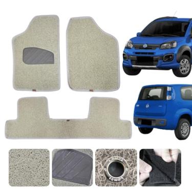 Imagem de Jogo de Tapetes Compatível com Fiat Uno 2014 2015 2016 2017 2018 2019 2020 2021 Capacho Linha Luxo Original Lanzi