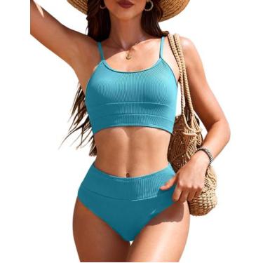 Imagem de Conjunto de biquíni AI'MAGE feminino de cintura alta para controle de 