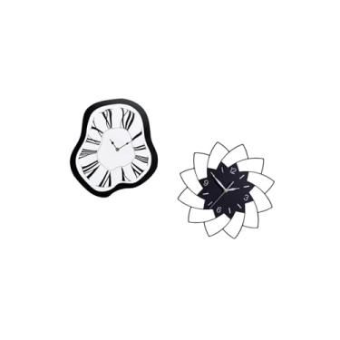 Imagem de IEUDNS Relógio de Parede Interno, Relógios Distorcidos, Acrílico, Luxo, Engraçado, único, Criativo, Derretimento, Relógios Decorativos Simples para Decoração