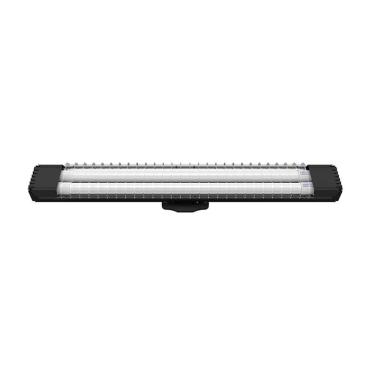 Imagem de Luminária Lumifacil 70Cm Aletada Com 2 Leds 3000K Preto