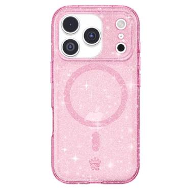Imagem de VELVET CAVIAR Capa para iPhone 17 Pro | Compatível com MagSafe | Testado contra quedas de 3 metros | Capas protetoras de designer | Glitter rosa Stardust