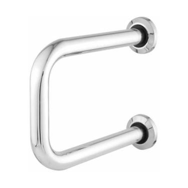 Imagem de Barra De Apoio U Lateral Aluminio 30 Cm Cromado Pne/pcd - Pevilon