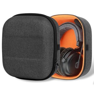 Imagem de Capa de fone de ouvido Geekria UltraShell para Sennheiser HD820, HD800 S, Beyerdynamic DT-1990 Pro, DT-1770 Pro, DT-790, DT 770, e mais HiFi estéreo para fones de ouvido circum-auriculares, grande capa rígida bolsa de transporte para viagem