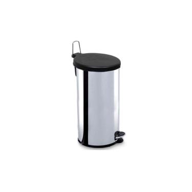 Imagem de Cesto Lixo Lixeira Pedal Inox Banheiro Escritório 20 Litros