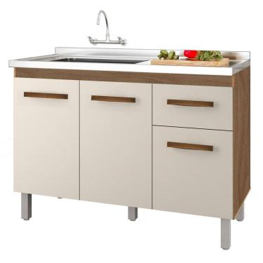 Imagem de Balcao Para Pia 3P 1G 120 cm Anita Mobbs