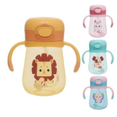Imagem de Copo Infantil de Treinamento com Alça e Canudo - Kouii