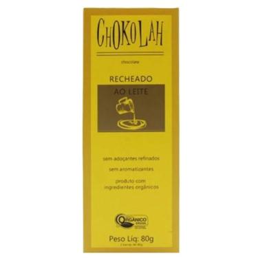 Imagem de Chocolate Ao Leite 40% Cacau Recheado Orgânico Chokolah 80G