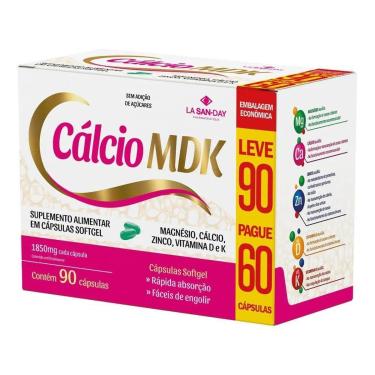 Imagem de Cálcio MDK 90 Cápsulas La San Day-Unissex