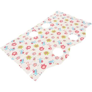 Imagem de Zerodis Terno de recuperação de gatinho, traje elástico de recuperação de cirurgia de gato colorido pequeno elefante evita lamber profissional para ferimentos abdominais (M)