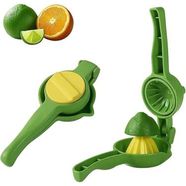 Imagem de Espremedor Manual Giratório Rotativo de Limão e Laranja (frutas) Design Moderno Função Dupla Utilidade doméstica Premium Colorido