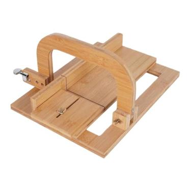 Imagem de UGPLM Ferramenta profissional para cortar sabonete de madeira, cortador de arame ajustável para pão, suprimentos para fabricação de sabão para iniciantes