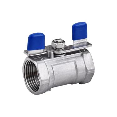 Imagem de Válvula esférica de uma peça de aço inoxidável 304/316 válvula de manípulo de água torneira tipo borboleta 4 minutos 6 minutos 2.5 cm 15 (201-G3/8)