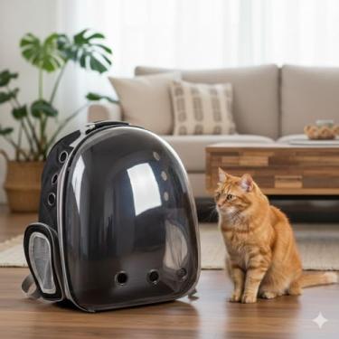 Imagem de Mochila Pet Visão Panorâmica Astronauta para Gato e Cachorro Viagem