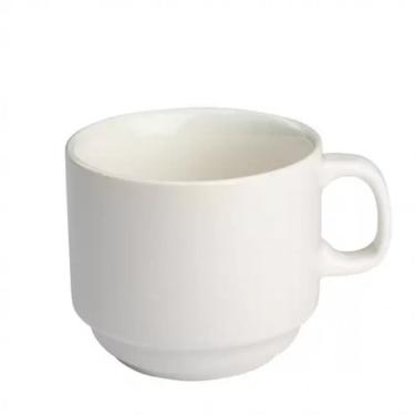 Imagem de Jogo 24 Xicaras Cha Branca S-pires Empilhavel 200ml Porcelart