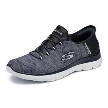 Imagem de Skechers Tênis feminino Bobs Squad - Zig Zag, Preto, branco, 41 BR