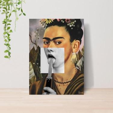 Imagem de Quadro Artes Clássicas Engraçadas Monalisa A4  Placa MDF 12 - Lomi Art