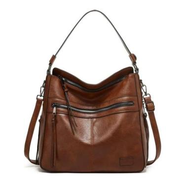 Imagem de Bolsa De Ombro Feminina Couro Social Elegante Bag Moda Luxo - Numclick