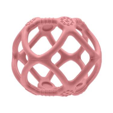 Imagem de Mordedor bola em silicone rosa - buba 15637