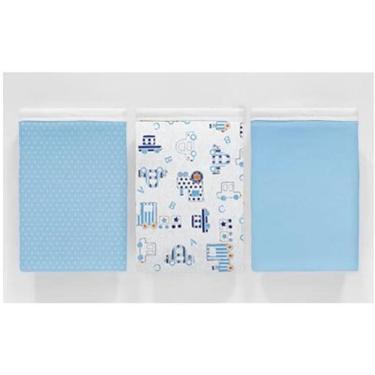 Imagem de Kit 3 Pçs Fronha Para Bebê 30X40 100% Algodão Baby Movel
