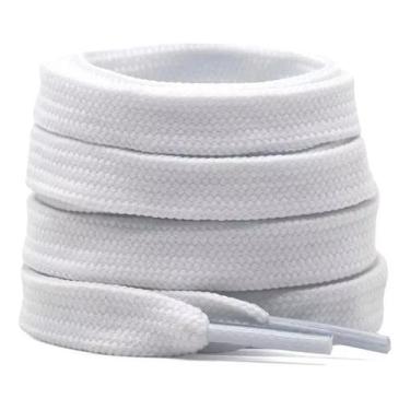 Imagem de Kit 3 Pares Cadarço Largo Bboy Fat Lace Grosso Branco Tenis - Puma/Van