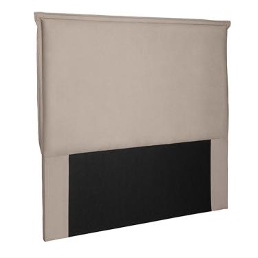Imagem de Cabeceira Decorativa King Size 1,95M Trento Suede Bege - Gran Belo