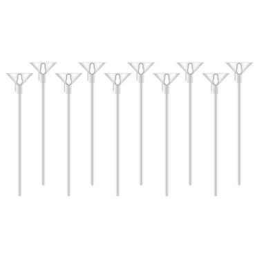 Imagem de Kit 30 Suporte Vareta Branca 32Cm Para Balão Palito Festa